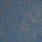 Preview: Futterstoff Paisley Viskosemix blau gelborange